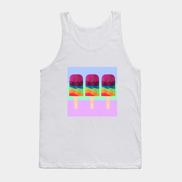 Summer Rainbow Popsicles Tank Top by DIYitCREATEit